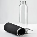 Klaasist veepudel kaanega, must, 490 ml | FreshDesign.ee