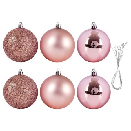 Jõulupuu ehted, roosad, purunemiskindlad, ... | FreshDesign.ee