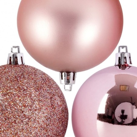 Jõulupuu ehted, roosad, purunemiskindlad, ... | FreshDesign.ee