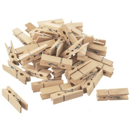Dekoratiivsed puidust klambrid 4,5 cm 50 tk. | FreshDesign.ee