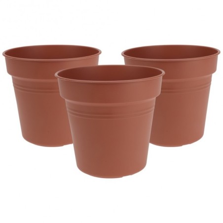 Ümmargune plastikust aiapott 17 cm 3 tk. | FreshDesign.ee