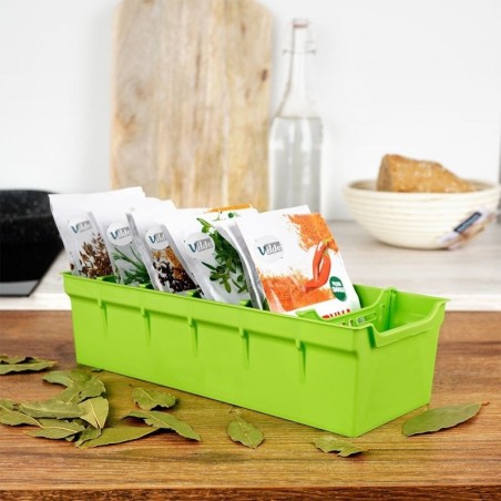 Vürtside korraldaja konteiner roheline 30x13x8 cm
