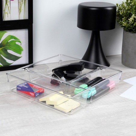 Sahtlite organiseerija lahtritega 23x23x5,5 cm | FreshDesign.ee