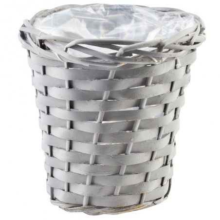 Punutud lillepoti kate, hall, 16x17 cm | FreshDesign.ee