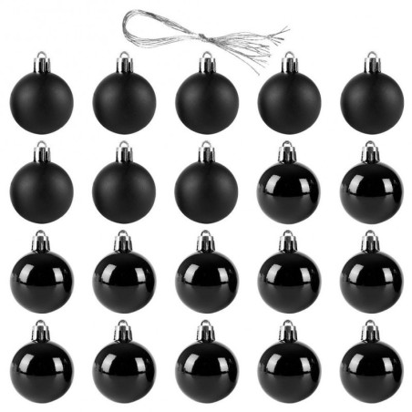 Jõulupuu ehted, mustad, purunemiskindlad, ... | FreshDesign.ee