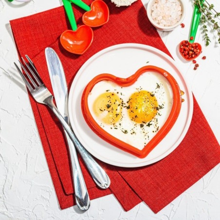 Silikoonist munavormi oranž süda | FreshDesign.ee