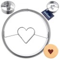 Küpsiselõikur piparkoogivorm ring süda 4,5 cm | FreshDesign.ee