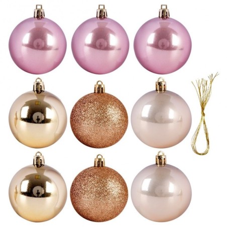 Jõulupuu ehted, roosad, purunemiskindlad, ... | FreshDesign.ee