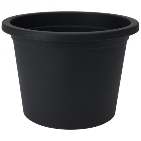 Plastikust aiapott, must, ümmargune, 27,5 cm | FreshDesign.ee
