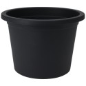 Plastikust aiapott, must, ümmargune, 27,5 cm | FreshDesign.ee