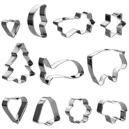 Jõulud alumiiniumist piparkoogivormid 10 tk. | FreshDesign.ee