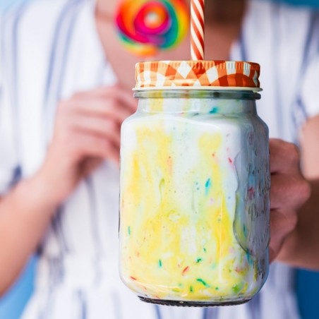 Klaasist joogipurk korgi ja kõrrega 450 ml | FreshDesign.ee