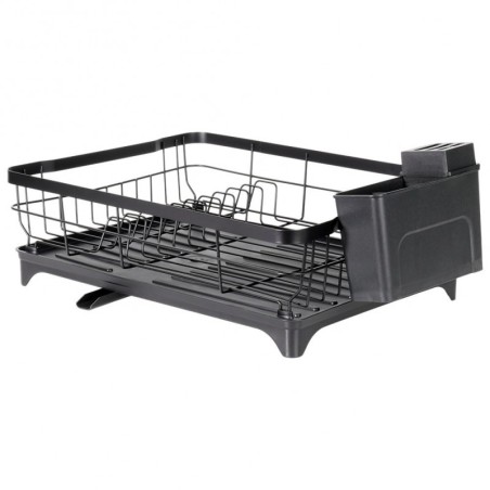 Metallist nõudekuivati, must, 48x32,5x18,5 cm | FreshDesign.ee