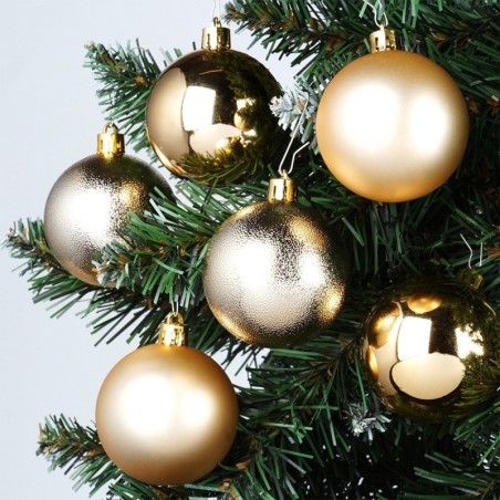 Purunemiskindlad jõulukuulid kuldsed 6 cm 9 tk. | FreshDesign.ee