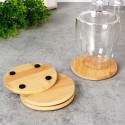 Puidust klaasialused 9,7 cm 4 tk. | FreshDesign.ee