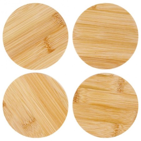 Puidust klaasialused 9,7 cm 4 tk. | FreshDesign.ee