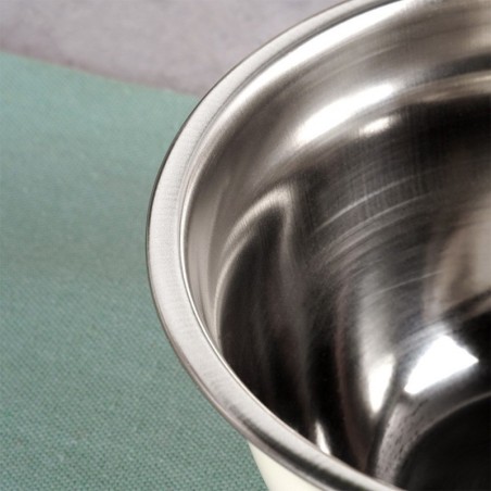 Valge terasest köögikauss 14,5 cm, 700 ml | FreshDesign.ee