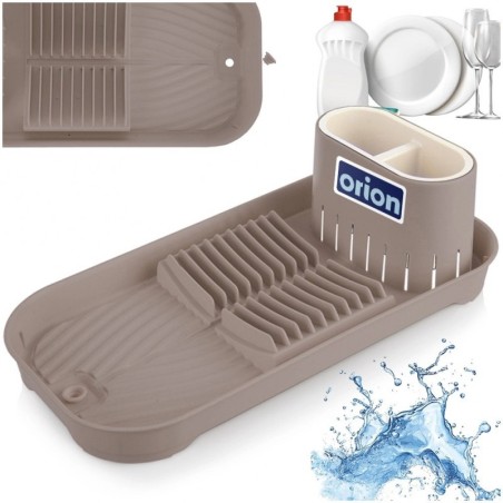 Pruun nõudekuivatusrest 39x19,5x11 cm | FreshDesign.ee