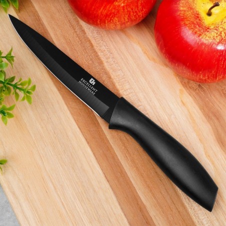 Kööginuga terasest must 23 cm