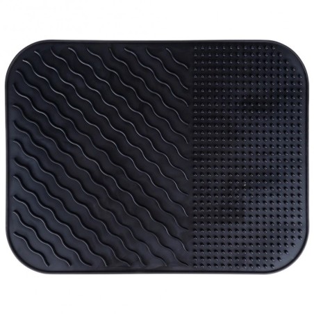 Silikoonist nõudekuivatusmatt, must, 34x26,5 cm | FreshDesign.ee