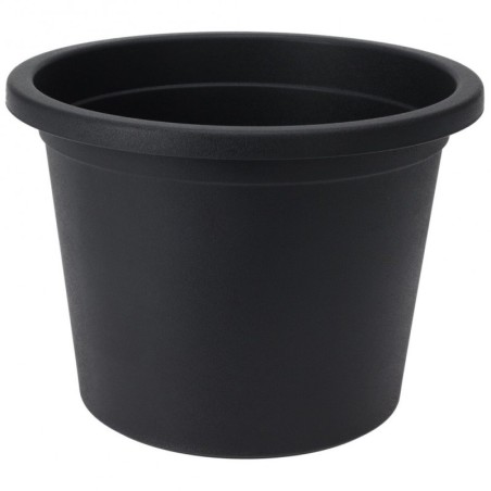 Plastikust aiapott, must, ümmargune, 23 cm | FreshDesign.ee
