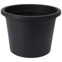 Plastikust aiapott, must, ümmargune, 23 cm | FreshDesign.ee