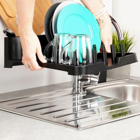 Nõudekuivatusrest, must, 41x32,5x11 cm | FreshDesign.ee