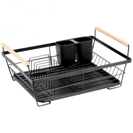 Nõudekuivatusrest, must, 45x33x18 cm | FreshDesign.ee