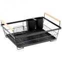 Nõudekuivatusrest, must, 45x33x18 cm | FreshDesign.ee