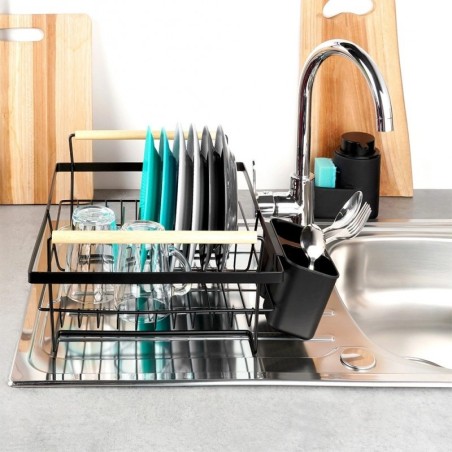 Nõudekuivatusrest, must, 45x33x18 cm | FreshDesign.ee