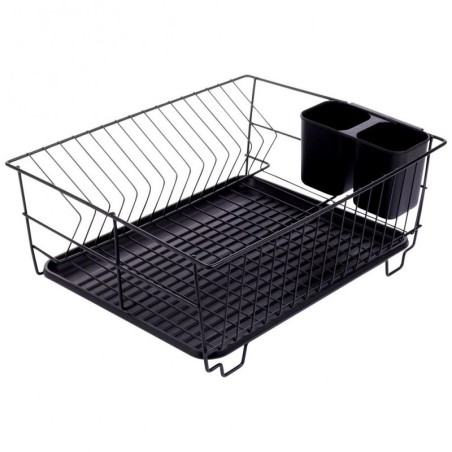 Nõudekuivatusrest, must, 40x33x17 cm | FreshDesign.ee