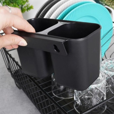 Nõudekuivatusrest, must, 40x33x17 cm | FreshDesign.ee