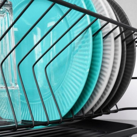 Nõudekuivatusrest, must, 40x33x17 cm | FreshDesign.ee