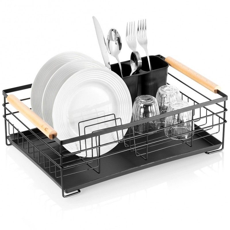 Nõudekuivati, must, 43x28,5x14,5 cm | FreshDesign.ee