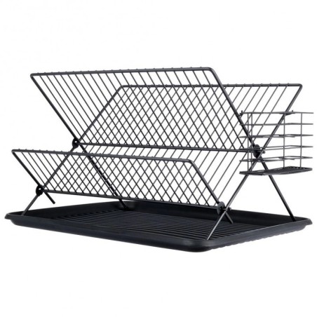 Nõudekuivatusrest, must, 45x32x25,5 cm | FreshDesign.ee