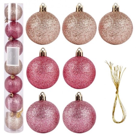 Jõulupuu ehted, roosad, purunemiskindlad, ... | FreshDesign.ee