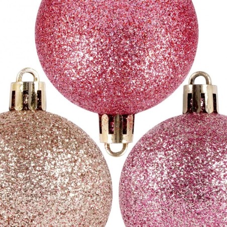 Jõulupuu ehted, roosad, purunemiskindlad, ... | FreshDesign.ee