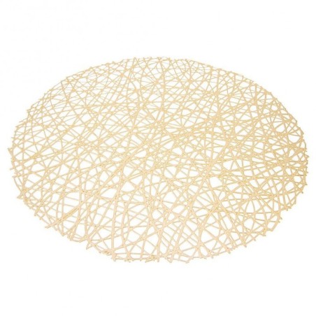 Lauamatt kummist kuldne ümmargune 39 cm | FreshDesign.ee