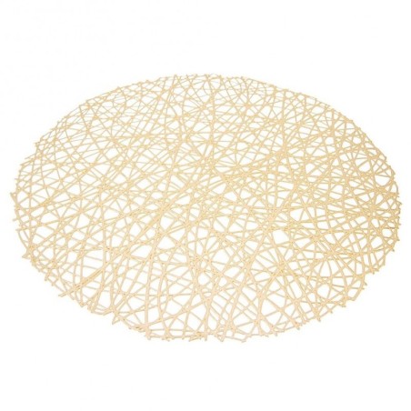 Lauamatt kummist kuldne ümmargune 39 cm | FreshDesign.ee