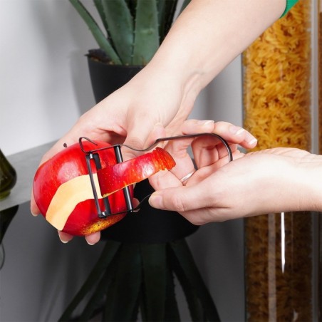 Köögivilja- ja puuviljakoorija, teras, mus... | FreshDesign.ee