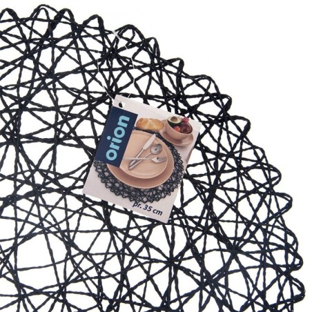 Paberist lauamatt, must, ümmargune, 35 cm | FreshDesign.ee