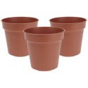 Ümmargune plastikust aiapott 13 cm 3 tk. | FreshDesign.ee