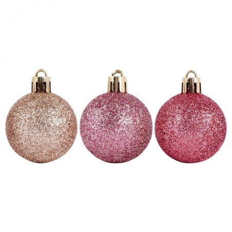 Jõulupuu ehted, roosad, purunemiskindlad, ... | FreshDesign.ee