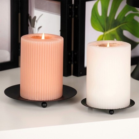 Küünlaalus, metall, must, 8,5 cm | FreshDesign.ee