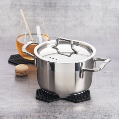 Silikoonist kuumaalus, must, 13,5x13,5 cm | FreshDesign.ee