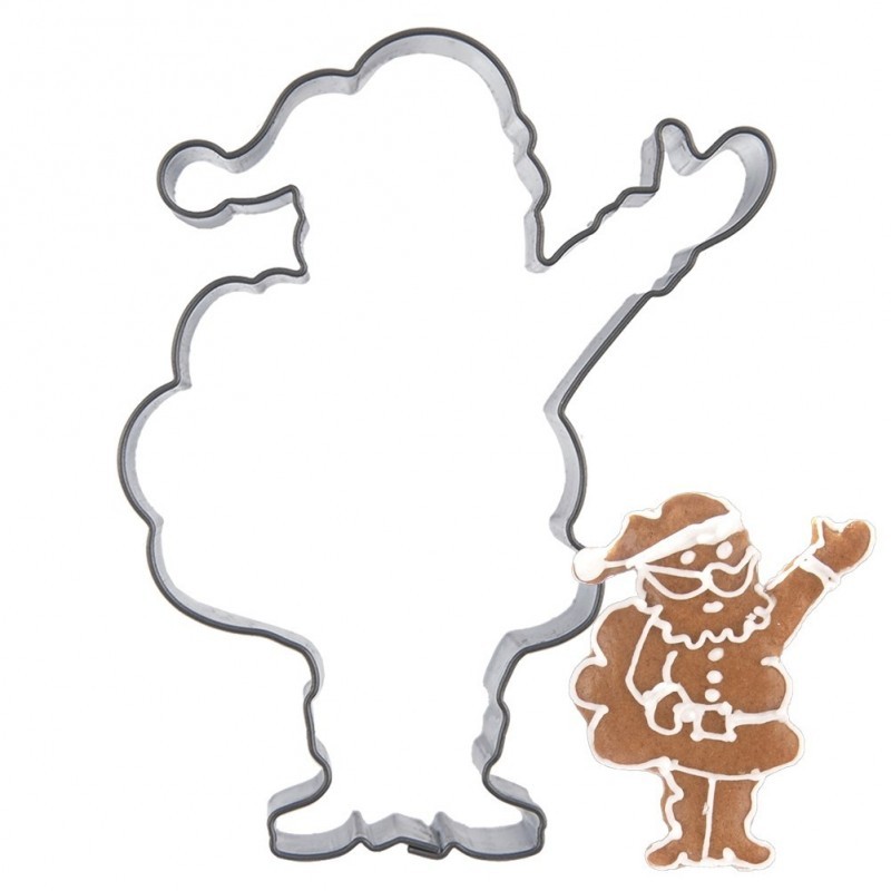 Küpsiselõikur piparkoogivorm Jõuluvana 7,3 cm | FreshDesign.ee