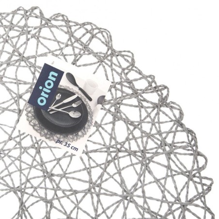 Paberist lauamatt, hall, ümmargune, 35 cm | FreshDesign.ee