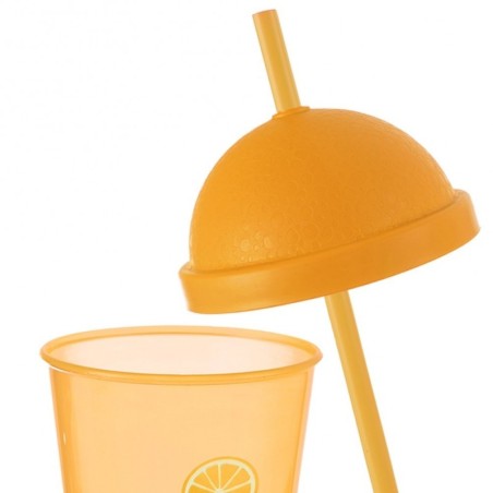 Plastikust tass kaane ja kõrrega 450 ml | FreshDesign.ee