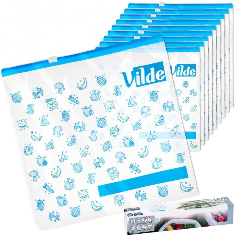 Kinnitatavad kotid toidule 27x26 cm 10 tk. | FreshDesign.ee