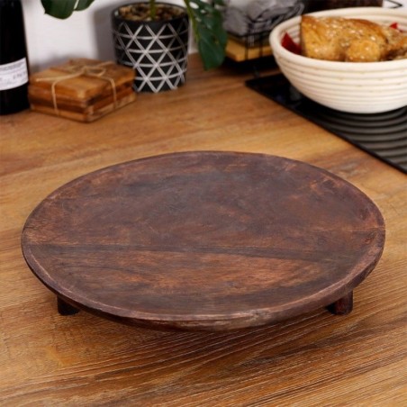 Puidust serveerimislaud jalgadega, 30 cm